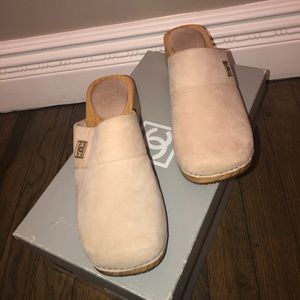 Authentic Tan Chanel Clogs Size 38
